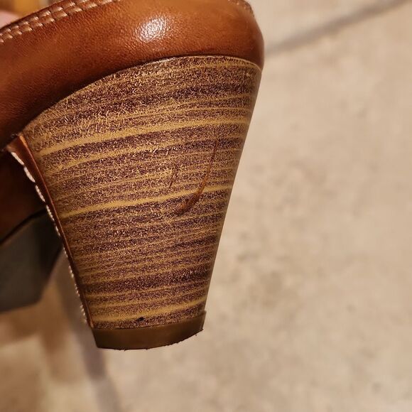 Pikolinos Women's White & Tan Heeled Sandals Size 37 US 6.5 - Picture 5 of 11